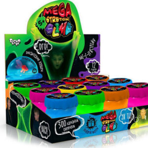 Слайм SLM-10-01U "Mega Stretch Slime" 200 гр, в дисплеї 12 шт. DANKO
