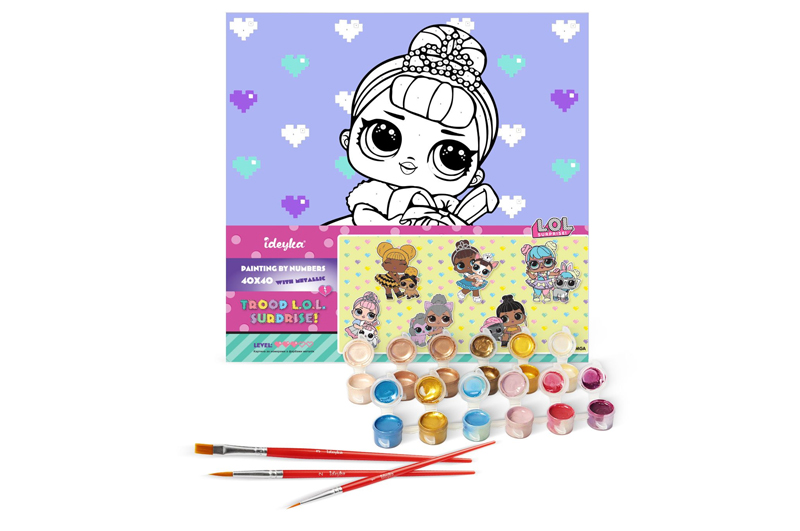 Набір для розпису по номерах 40x40 см KHO6289 "L.O.L. TroopSurprise Crystal Queen With Crystal Bunny" Ideyka - Зображення 2