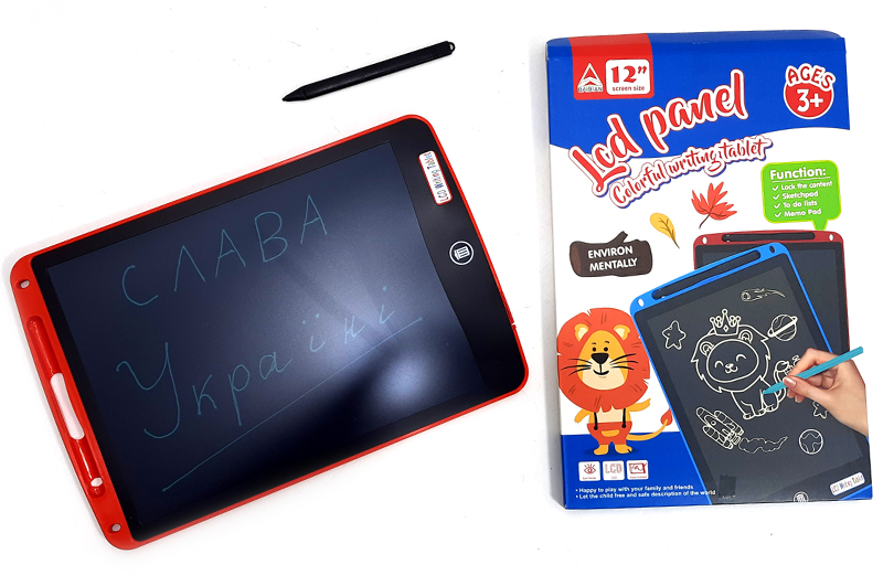 Планшет для малювання 1202 LCD Writing Tablet 12'' монохромний р.28x19x0,8см YG Toys
