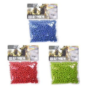 Кульки для зброї 1-153 (d=6mm. 500шт) в кульку Colorplast