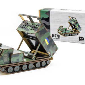 Конструктор 125-0209 "M270" дерев'яний 125 дет., р. 23х9х8 см PuzzleOk
