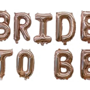 Надпис ""Bride to be"" рожеве золото 16' (40см)