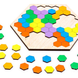 Головоломка дерев'яна Puz-22079 "Шестикутник" PuzzleOk
