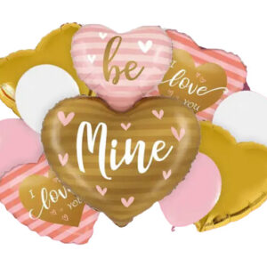 Набір з 9 повітряних кульок "Be mine" ТМ "Твоя Забава"