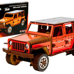 Конструктор Арт-25162 "Джип Wrangler" дерев'яний, розмір 25х11х11 см PuzzleOk