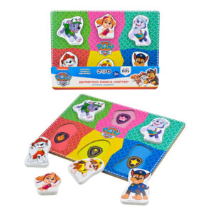Дерев’яна іграшка-вкладиш KidsHits Paw Patrol KH20/060 р. 30*22*1,5 см