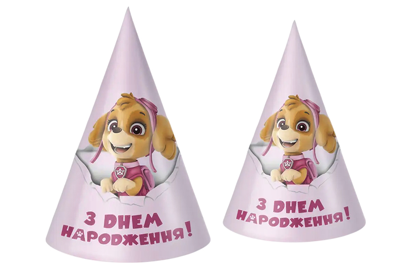 Ковпачок паперовий 18388 "Собачка" кольоровий 10шт