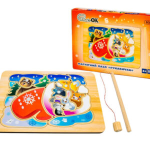 Пазл-сортер Puz-14472 "Рукавичка", магнітний в коробці р. 31.5x22x4.5 см PuzzleOk