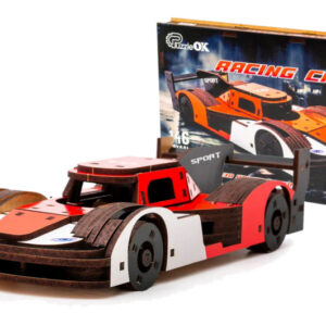 Конструктор Puz-01037 "Racing Car" Порше дерев'яний, 146 дет., розмір моделі 22х9х5 см PuzzleOk