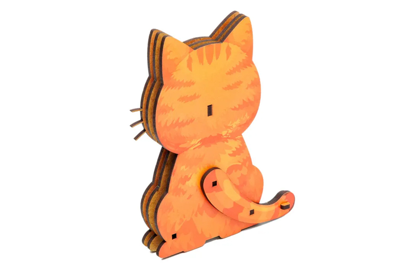 Конструктор дерев'яний Puz-00974" Turbo Cat" PuzzleOk - Зображення 2