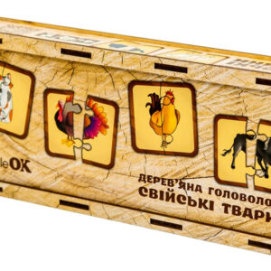 Головоломка дерев'яна  Puz-37351 "Свійські тварини" PuzzleOk