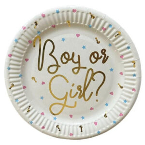 Паперові тарілки "Boy or Girl" 10 шт. (18 см)
