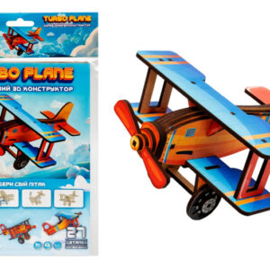 Конструктор дерев'яний Puz-00959 "Turbo Plane" в кульку PuzzleOK