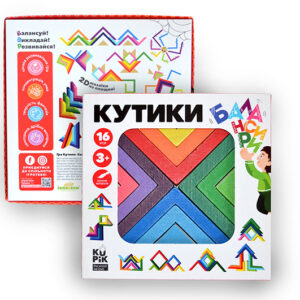 Дерев'яна гра "Кутики-балансири" 16 дет. 900095 IGROTECO