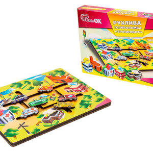 Головоломка рухлива Puz-27800 "Транспорт" в коробці р. 31.5x22.5 см PuzzleOk