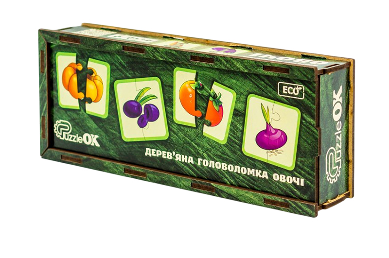 Головоломка дерев'яна Puz-95963 "Овочі" PuzzleOk - Зображення 3