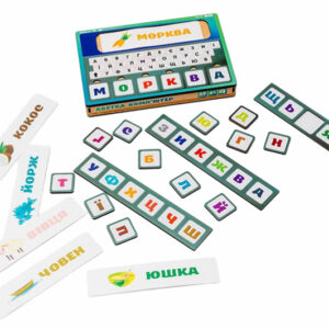 Дерев'яна "Абетка Комп'ютер", Puz-73913 складання слів р. 23х15х3 см PuzzleOk