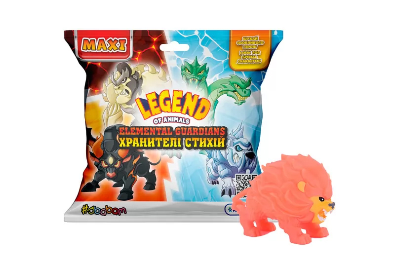 Стретч-іграшка у вигляді тварини 162/CN23 серії "LEGEND OF ANIMALS МАКСІ" – ХРАНИТЕЛІ СТИХІЙ (у диспл.) - Зображення 2