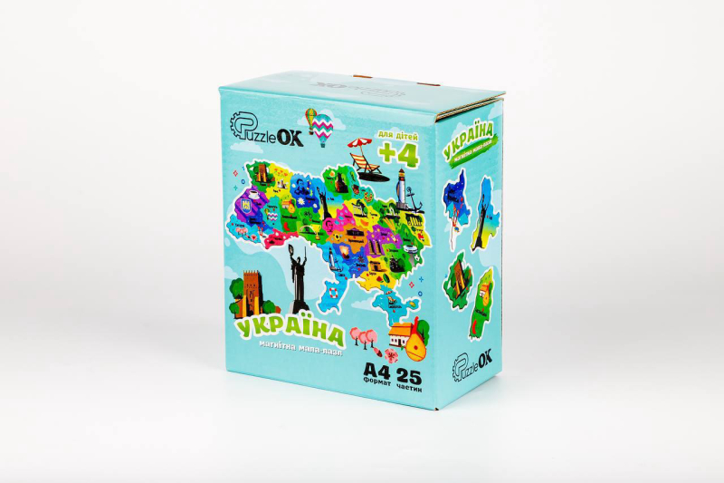 Пазл Мапа України на магніті PuzA4-22926 PuzzleOk - Зображення 4
