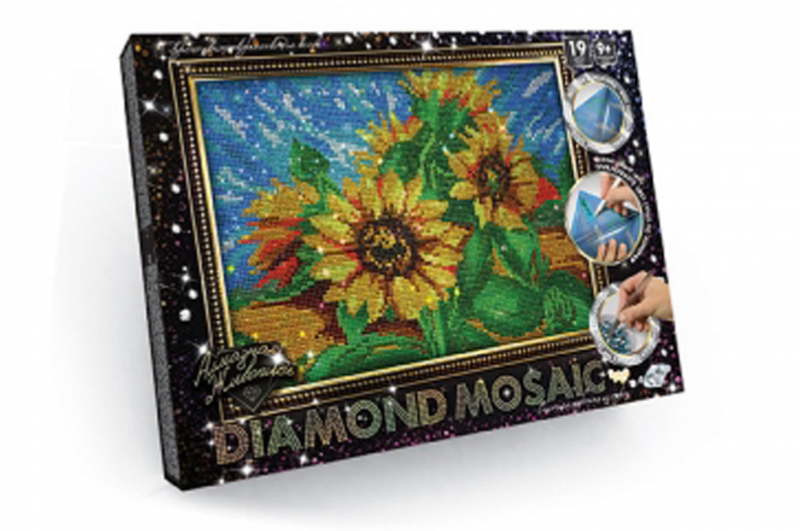 Набір креативної творчості "Алмазна мозаїка DIAMOND MOSAIC" малий DM-02-01,02,03,04...10 DANKO - Зображення 10