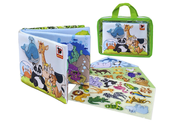 Розвиваюча книжка MC070301-03 "Тваринки" в сумці р.22x8x15см Масік