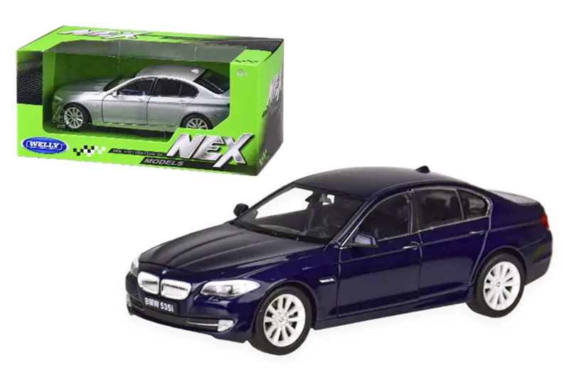 Машина метал 24026W "WELLY"1:24 BMW 535I, 2 кольори, в коробці 23*11*10см