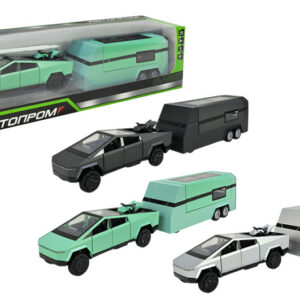 Машина AP74227 TESLA pickup truck trailer rv батарейки, світло, звук, відкриваються двері, р.19.5x9x9 см АВТОПРОМ