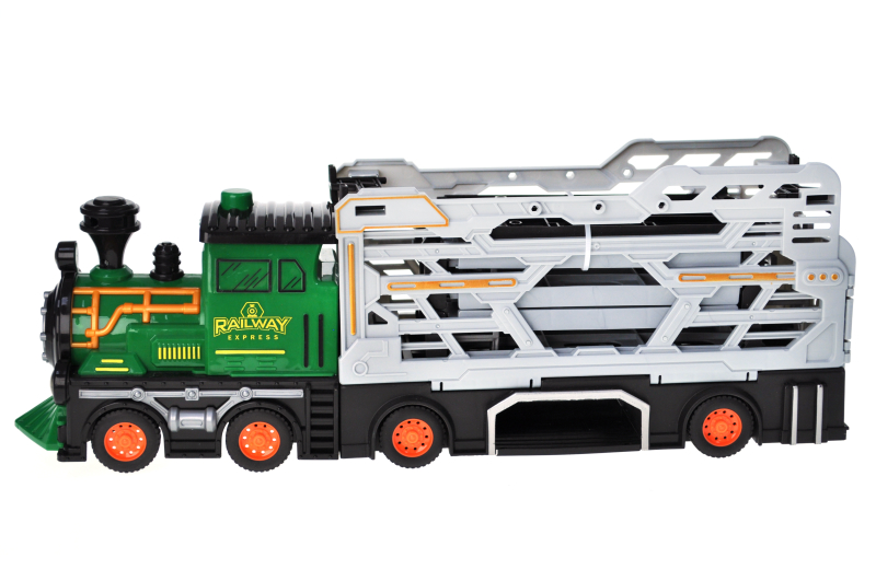 Потяг інерційний 8907 з набором машинок, в коробці р.47,5x12x25,5 см YG Toys - Зображення 5