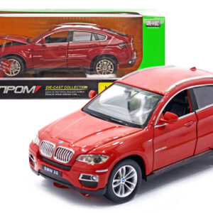 Машина металева 68250A 1:24 BMW X6 2 кольори, на батарейки, світло, звук, відкриваються двері, капот, багажник, в коробці 24,5x12x10 см АВТОПРОМ