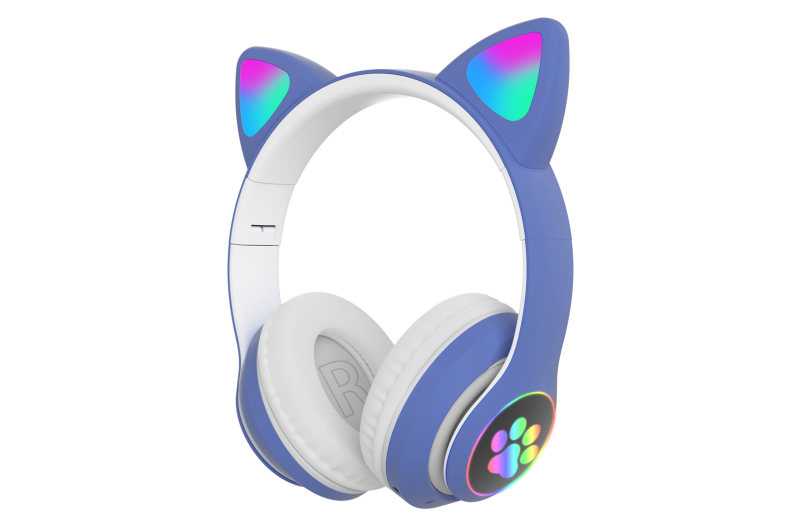 Дитячі блутуз навушники LED CAT EAR STN-28/VIV23M/STN-23M/AA10-2/P10-2 - Зображення 2