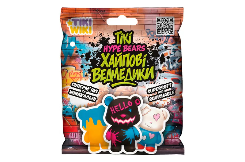 Іграшка-сквіш SQ027 TIKI WIKI – ТІКІ ХАЙПОВІ ВЕДМЕДИКИ (у диспл.) - Зображення 2