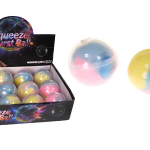Іграшка антистрес "SQUEEZE BURST BALL" в дисплеї 12 шт р.6,5x6.5x6.5см