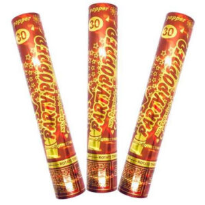 Хлопавка пневматична 20785 " Party Popper" кольорове конфеті 30 см. (1шт.)