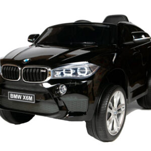 Електромобіль Kidsauto BMW X6 M чорний JJ2199 2*6V7AH 2X35W  з радіокеруванням 2,4G, з функцією MP3, гніздом для картки USB/TF