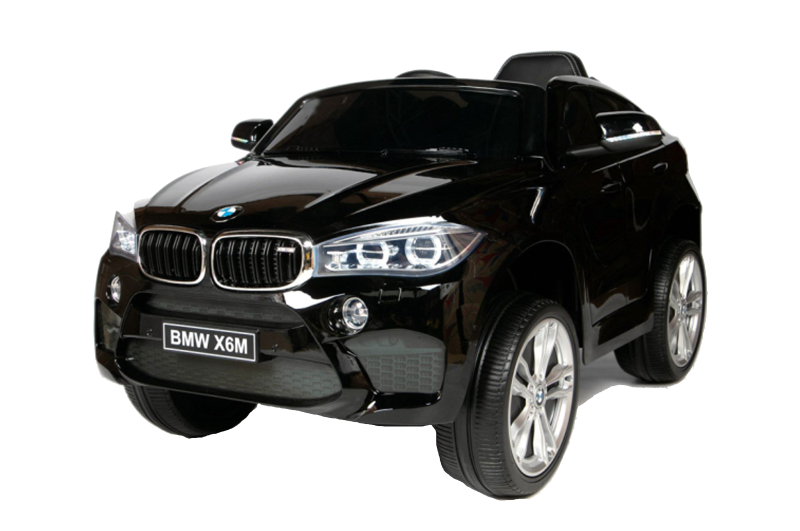 Електромобіль Kidsauto BMW X6 M чорний JJ2199 2*6V7AH 2X35W з радіокеруванням 2,4G, з функцією MP3, гніздом для картки USB/TF