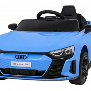 Електромобіль AUDI RS E-TRON GT QLS6888 синій, шкіряні сидіння, колеса EVA, MP3, Р/К, 12В*7АH, 2*25W