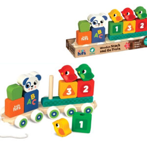 Дерев'яна іграшка KH20/037 Паровозик 29,8x13x9,1 см р. 31x13x10 см Kids hits