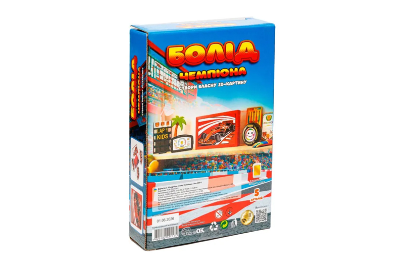 Картина пазл 3D Puz-40011 "Болід Чемпіона" дерев'яна PuzzleOk - Зображення 3