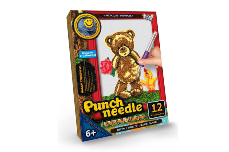 Набір для творчості "PUNCH NEEDLE" коврова вишивка PN-01-01,02,03,04,05...10 DANKO - Зображення 9