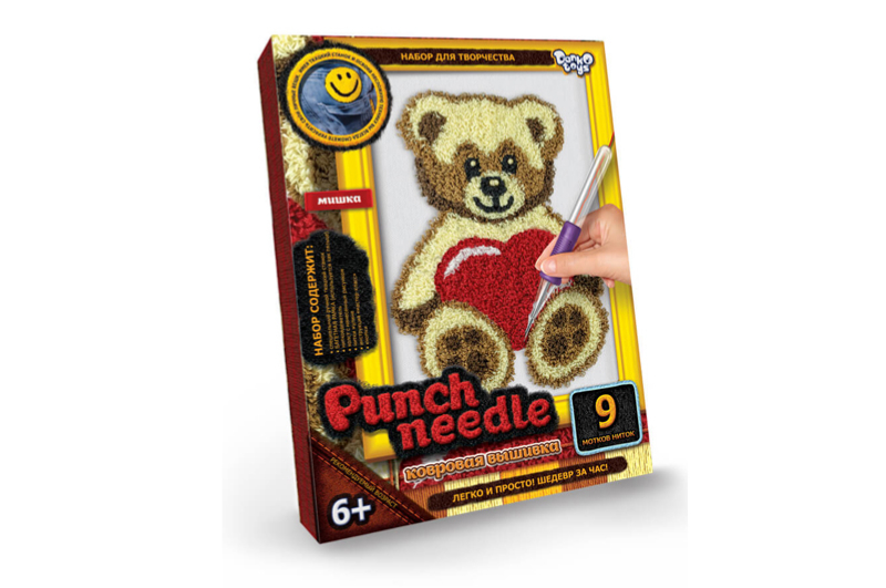 Набір для творчості "PUNCH NEEDLE" коврова вишивка PN-01-01,02,03,04,05...10 DANKO - Зображення 4