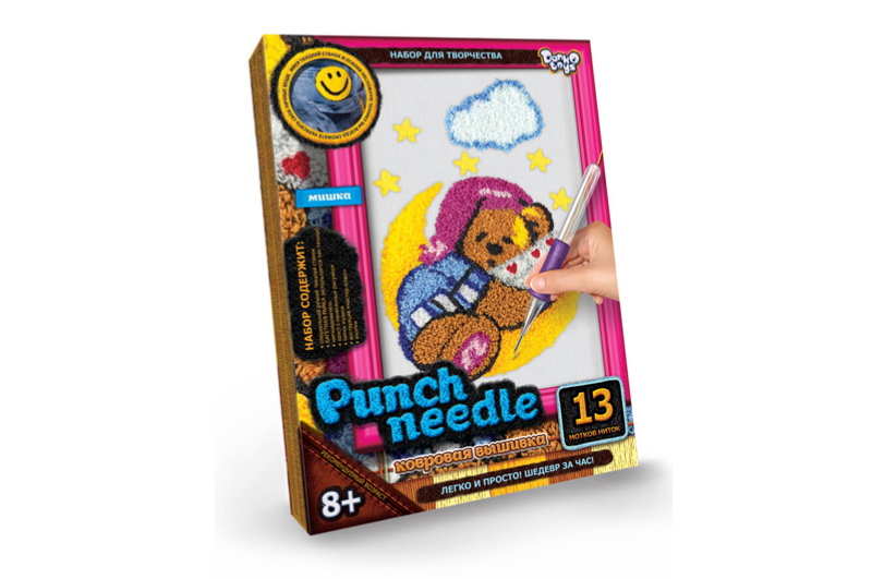 Набір для творчості "PUNCH NEEDLE" коврова вишивка PN-01-01,02,03,04,05...10 DANKO - Зображення 11