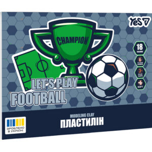 Пластилін 540715 18 кол., 360г "Football" Yes