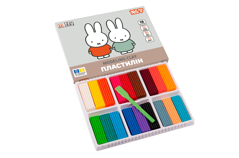Пластилін 540721 "Miffy" 18 кол., 360г Yes - Зображення 2
