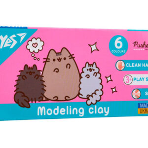 Пластилін 540651, 6 кол., 120г "Pusheen" Yes
